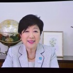 ⑤小池東京都知事からのビデオメッセージ